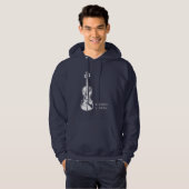 Fiddle Not Violin Bluegrass Country Music Gift Hoodie (Vorne ganz)