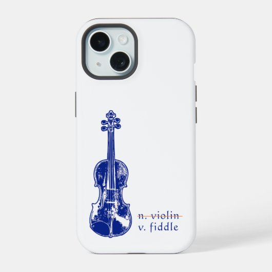 Fiddle Not Violin Bluegrass Country Music Gift iPhone 15 Hülle (Rückseite)