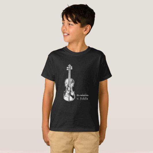 Fiddle Not Violin Bluegrass Country Music Gift T-Shirt (Vorne ganz)