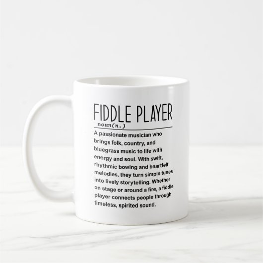 Fiddle-Player Kaffeetasse (Links)