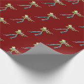 Fiddle Playing Stickman Geschenkpapier (Ecke)