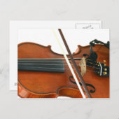 Fiddle Postkarte (Vorne/Hinten)