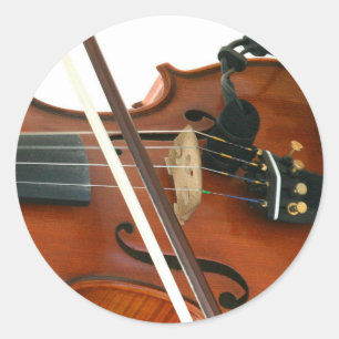 Fiddle Runder Aufkleber