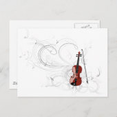 Fiddle Symphony Postkarte (Vorne/Hinten)