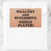 Fiddle Wealthy & Successous Rechteckheber Rechteckiger Aufkleber (Tasche)