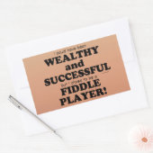 Fiddle Wealthy & Successous Rechteckheber Rechteckiger Aufkleber (Umschlag)