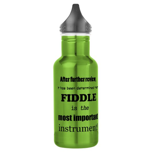 Fiddle wichtigstes Instrument Edelstahlflasche (Links)