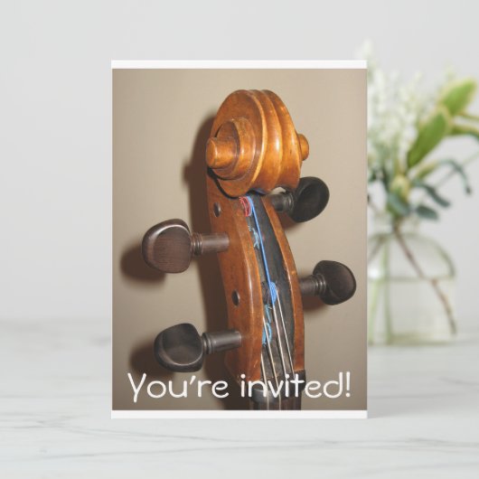 FIddlehead-Einladung Einladung (Stehend Vorderseite)