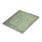 Fiddlehead fern Green Keramik Tile Fliese (Seite)