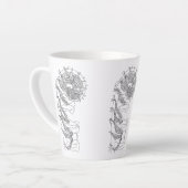 Fiddlehead Fern Illustration Milchtasse (Linke Ecke)