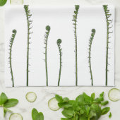 Fiddlehead Ferns Geschirrtuch (Gefaltet)