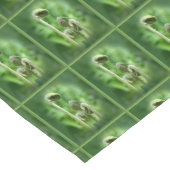 Fiddlehead Ferns Nature Pattern Kurzer Tischläufer (Ecke)