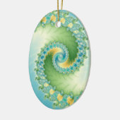 Fiddlehead - Fraktal Art Keramikornament (Links)
