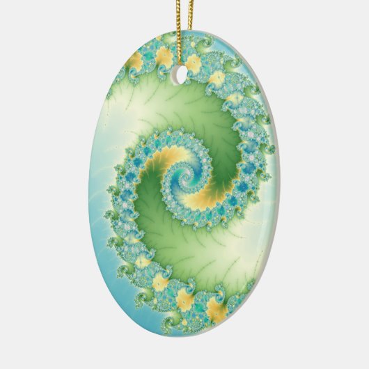 Fiddlehead - Fraktal Art Keramikornament (Links)