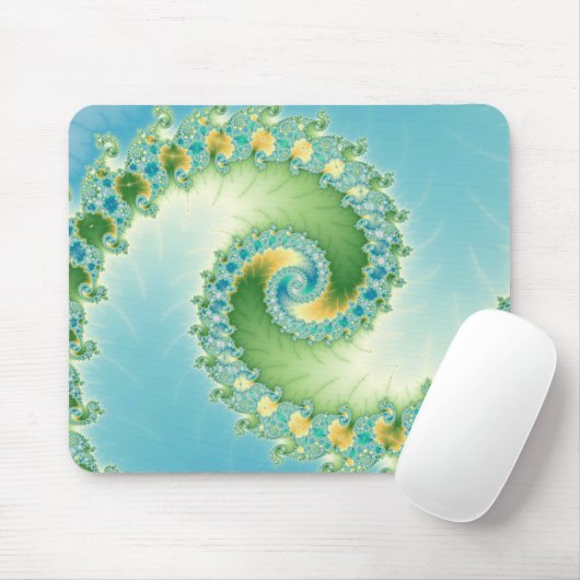 Fiddlehead - Fraktal Art Mousepad (Mit Mouse)