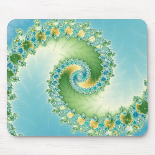 Fiddlehead - Fraktal Art Mousepad (Vorne)