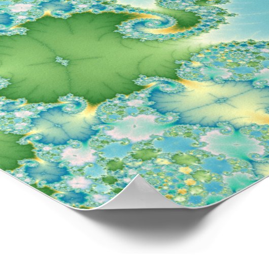 Fiddlehead - Fraktal Art Poster (Ecke)