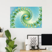 Fiddlehead - Fraktal Art Poster (Heimbüro)