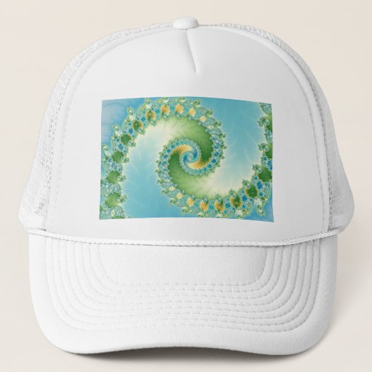 Fiddlehead - Fraktal Art Truckerkappe (Vorderseite)
