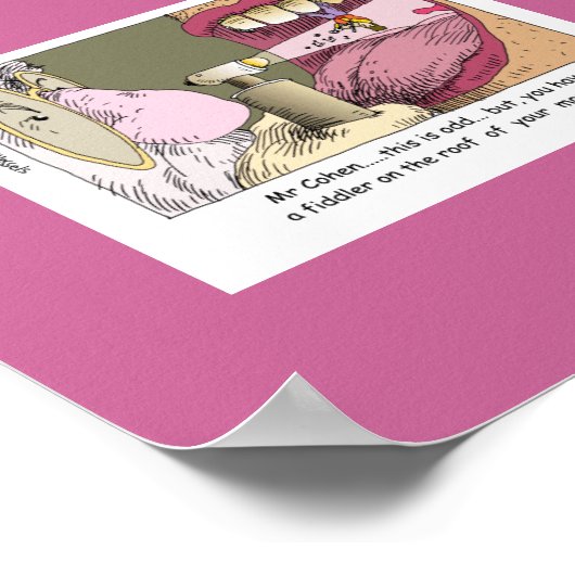 Fiddler auf Dach Funny Dentistry Poster (Ecke)