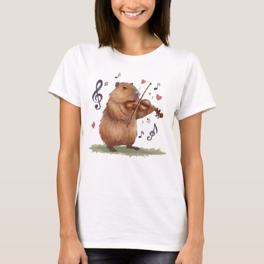 fiddler capybara T-Shirt (Vorderseite)