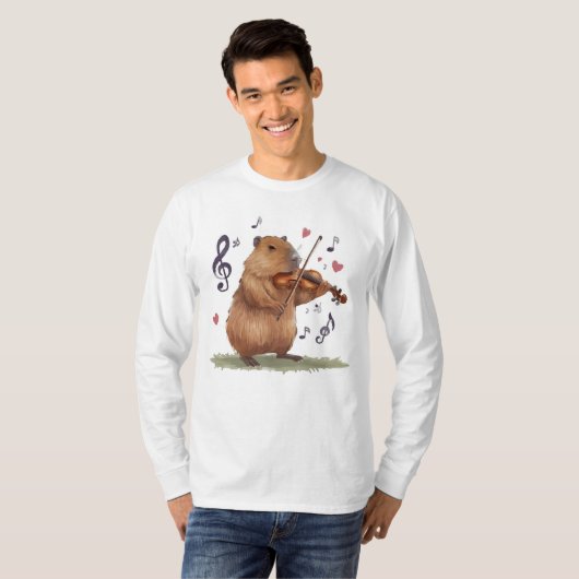 fiddler capybara T-Shirt (Vorne ganz)