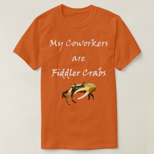 Fiddler Crab Coworker heller Text Classic TShirt (Design vorne)