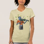 Fiddler Dreamscape - Mädchen und Schmetterlinge T-Shirt (Vorderseite)
