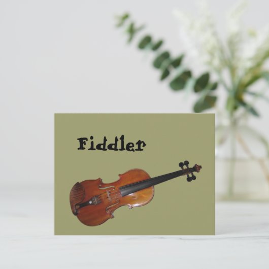 Fiddler Postkarte (Stehend Vorderseite)