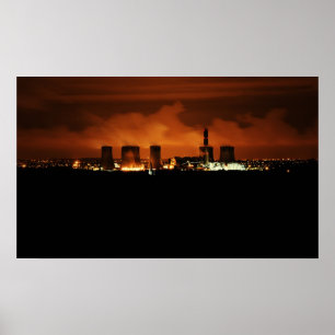 Fiddlers Ferry Power Station Poster