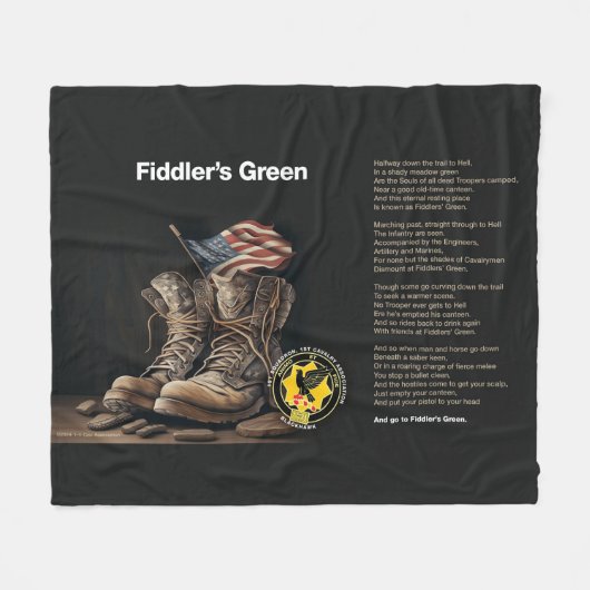 Fiddlers Green Fleece Blanket (Vorderseite (Horizontal))
