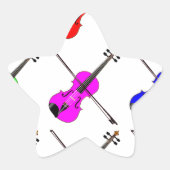 Fiddles Stern-Aufkleber (Vorderseite)