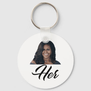 Fiddlesticks T-Shirts Womens Her Michelle Obama -  Schlüsselanhänger