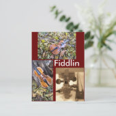 fiddlin fanatische Postkarte (Stehend Vorderseite)