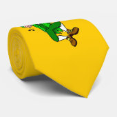 Fiddling Leprechaun für die St. Patrick's Day Kraw Krawatte (Gerollt)