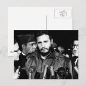 Fidel Castro 1959 Postkarte (Vorne/Hinten)