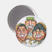 Fidel castro, Hugo chavez, evo morales Magnet (Vorderseite/Rückseite)