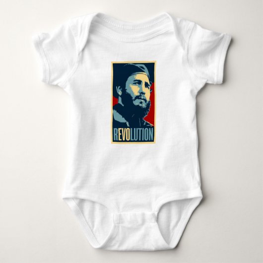 Fidel Castro - kubanischer Revolutions-Präsident Baby Strampler (Vorderseite)