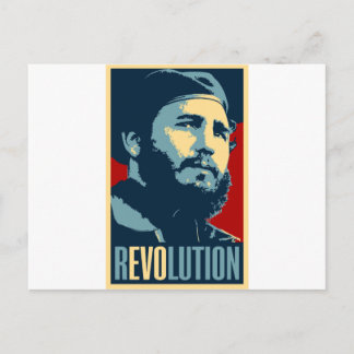 Fidel Castro - kubanischer Revolutionspräsident Ku Postkarte
