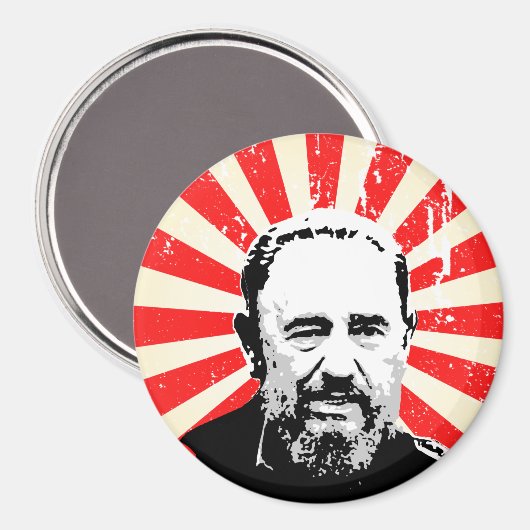 Fidel Castro Magnet (Vorderseite/Rückseite)