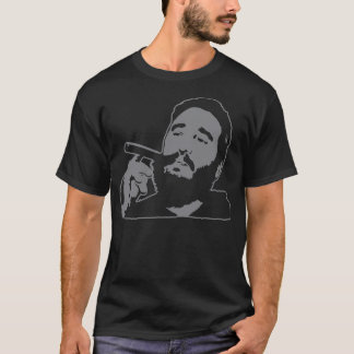 Fidel Castro mit Cigar Portrait T - Shirt