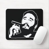Fidel Castro mit Zigarren-Porträt Mousepad (Mit Mouse)