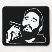 Fidel Castro mit Zigarren-Porträt Mousepad (Vorne)