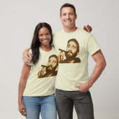 Fidel Castro mit Zigarren-Porträt-T - Shirt (Unisex)
