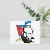 Fidel Castro Postkarte (Stehend Vorderseite)