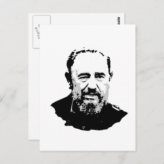 Fidel Castro Postkarte (Vorne/Hinten)