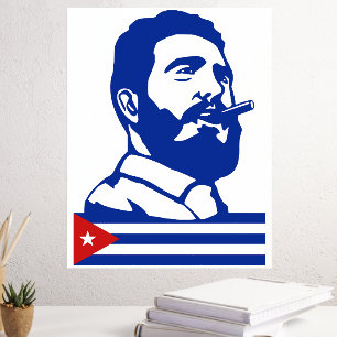 Fidel Castro, Presidenz, Revolution, Kuba, Havanna Foliendrucke