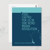 Fidel Castro, Presidenz, Revolution, Kuba, Havanna Postkarte (Vorne/Hinten)