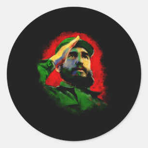 Fidel Castro Runder Aufkleber