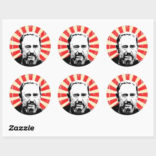 Fidel Castro Runder Aufkleber (Blatt)